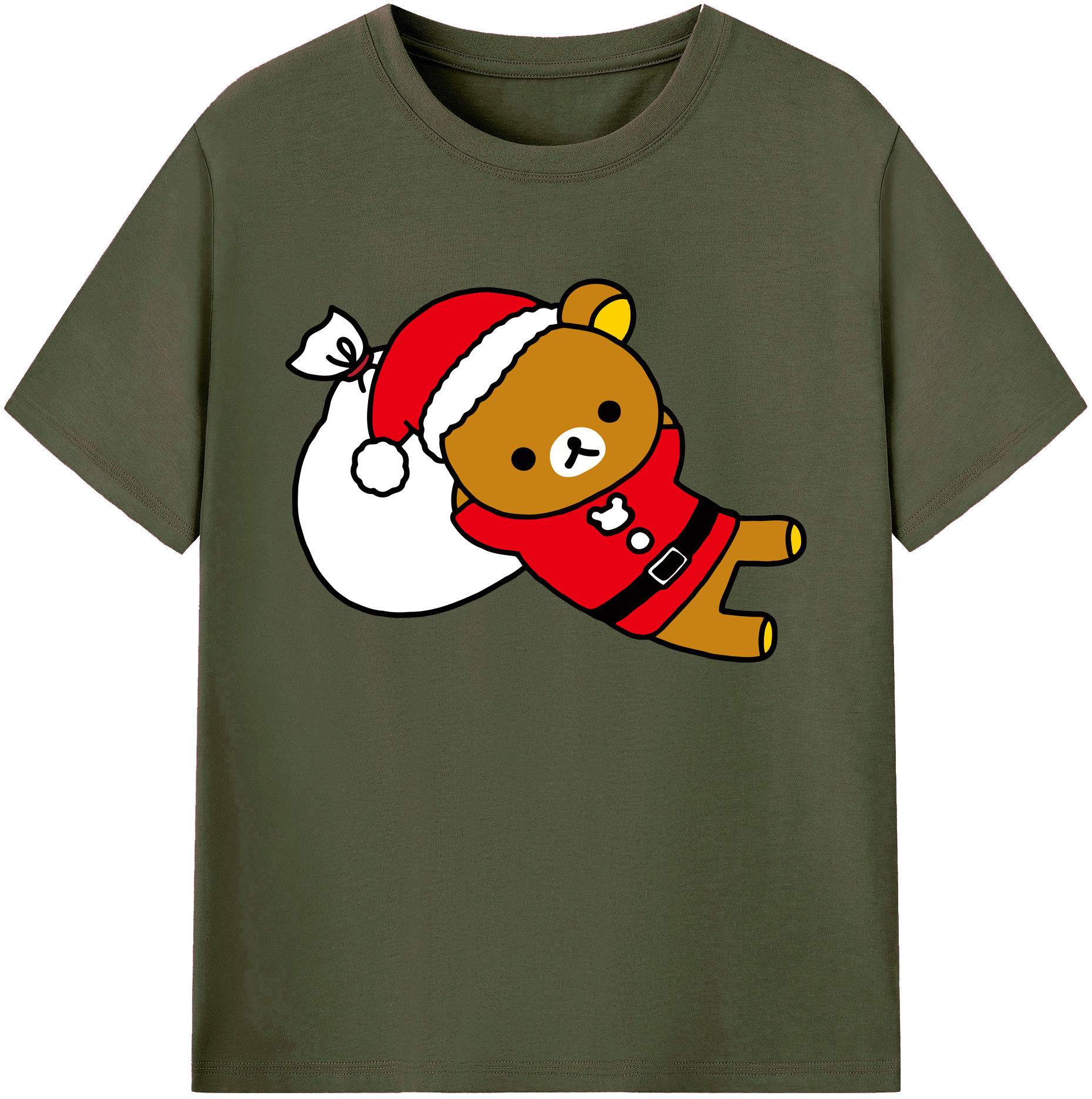 （画像用） リラックマ リラックマ キイロイトリ Rilakkuma Korilakkuma Kiiroitori 綿100％ メンズ半袖Tシャツ｜肌触りやわらか＆通気性